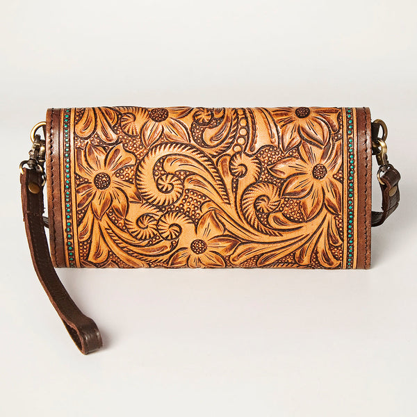 ADBGA247 American Darling Hand Tooled Genuine Leather Small Cross body Bag with Leather Strap