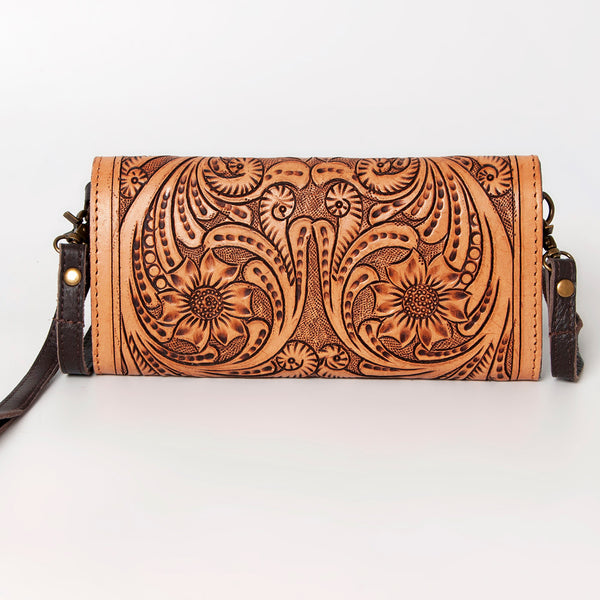 ADBGA247 American Darling Hand Tooled Genuine Leather Small Cross body Bag with Leather Strap