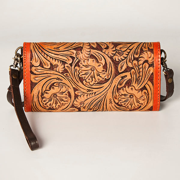 ADBGA247 American Darling Hand Tooled Genuine Leather Small Cross body Bag with Leather Strap