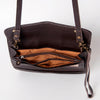 ADBGA247 American Darling Hand Tooled Genuine Leather Small Cross body Bag with Leather Strap