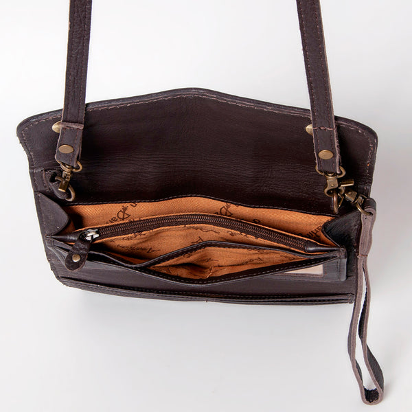 ADBGA247 American Darling Hand Tooled Genuine Leather Small Cross body Bag with Leather Strap
