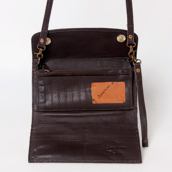 ADBGA247 American Darling Hand Tooled Genuine Leather Small Cross body Bag with Leather Strap
