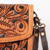 ADBGA247 American Darling Hand Tooled Genuine Leather Small Cross body Bag with Leather Strap