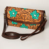 ADBGA247 American Darling Hand Tooled Genuine Leather Small Cross body Bag with Leather Strap