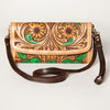 ADBGA247 American Darling Hand Tooled Genuine Leather Small Cross body Bag with Leather Strap