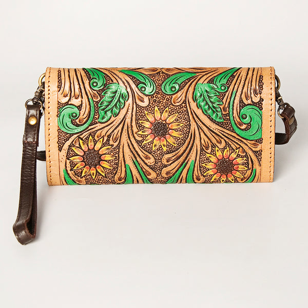 ADBGA247 American Darling Hand Tooled Genuine Leather Small Cross body Bag with Leather Strap
