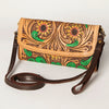 ADBGA247 American Darling Hand Tooled Genuine Leather Small Cross body Bag with Leather Strap