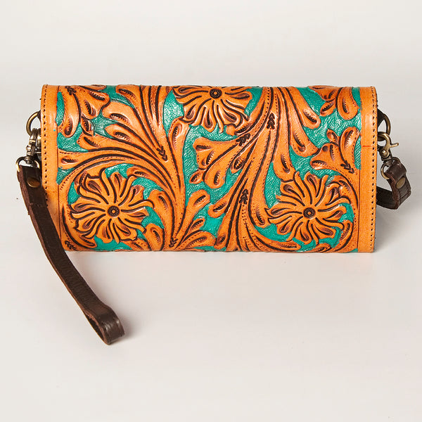ADBGA247 American Darling Hand Tooled Genuine Leather Small Cross body Bag with Leather Strap