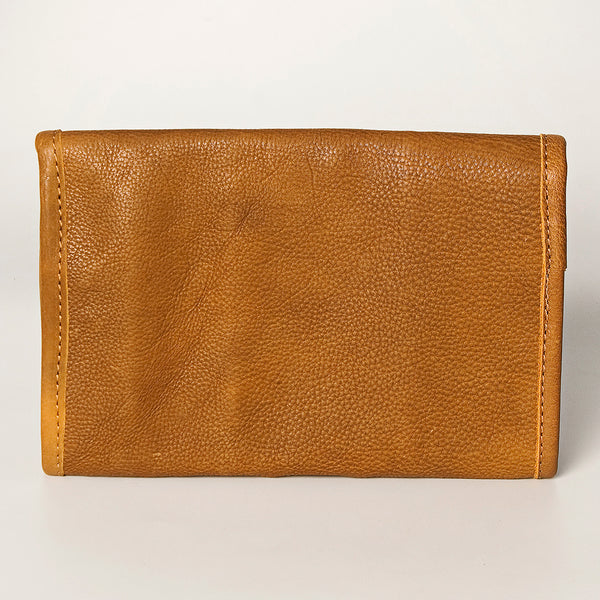 ADBGA250 American Darling Hand Tooled Genuine Leather Jewelry Case Floral Carved