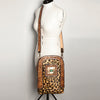 ADBGA251 American Darling Hair-On Cowhide Large Cross body Bag Hand Tooled Leather