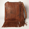 ADBGA252 American Darling Hair-On Cowhide Chaps Bag Hand Tooled Genuine Leather