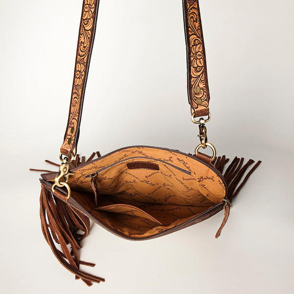 ADBGA252 American Darling Hair-On Cowhide Chaps Bag Hand Tooled Genuine Leather