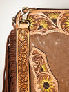 ADBGA252 American Darling Hair-On Cowhide Chaps Bag Hand Tooled Genuine Leather