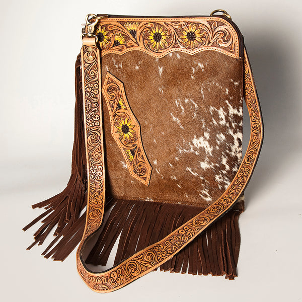ADBGA252 American Darling Hair-On Cowhide Chaps Bag Hand Tooled Genuine Leather