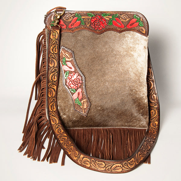 ADBGA252 American Darling Hair-On Cowhide Chaps Bag Hand Tooled Genuine Leather