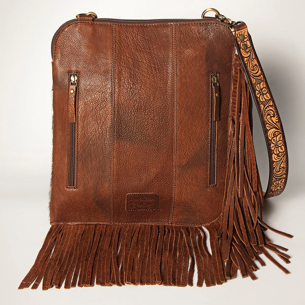 ADBGA252 American Darling Hair-On Cowhide Chaps Bag Hand Tooled Genuine Leather