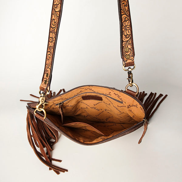 ADBGA252 American Darling Hair-On Cowhide Chaps Bag Hand Tooled Genuine Leather