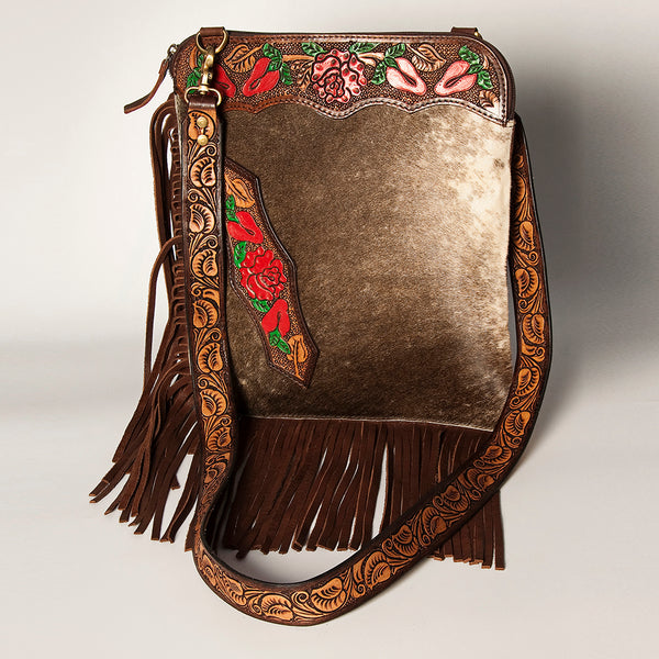 ADBGA252 American Darling Hair-On Cowhide Chaps Bag Hand Tooled Genuine Leather