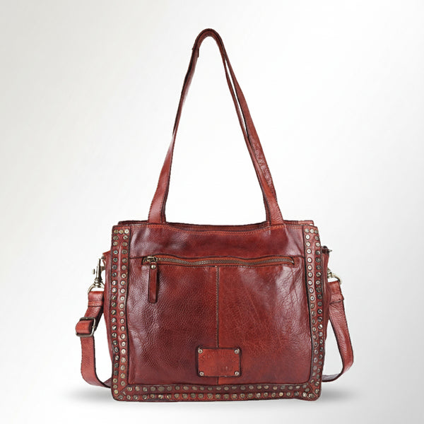SWC133 Signature Rivet-Trim Tote Bag