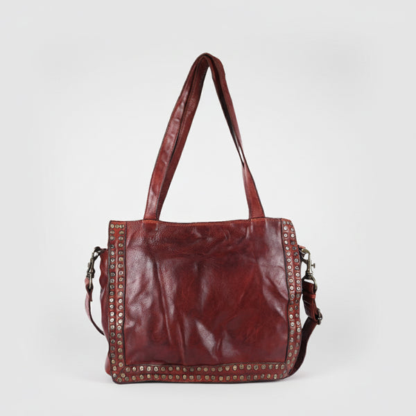 SWC133 Signature Rivet-Trim Tote Bag