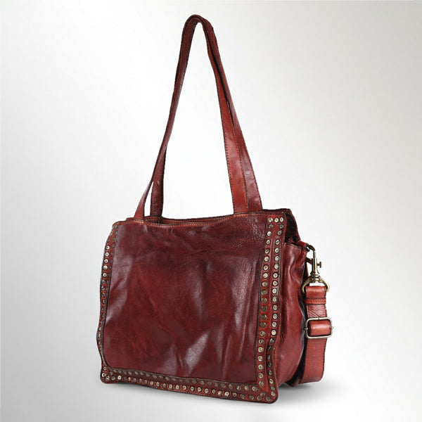 SWC133 Signature Rivet-Trim Tote Bag