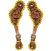 BER257-Western American Leather Spur Strap