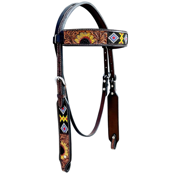 BER261-Western Leather Headstall