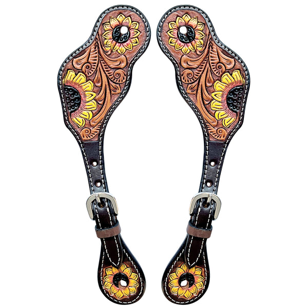BER261-Western American Leather Spur Strap