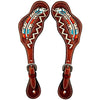 BER263-Western American Leather Spur Strap