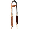 BER265-Western Leather One Ear Headstall
