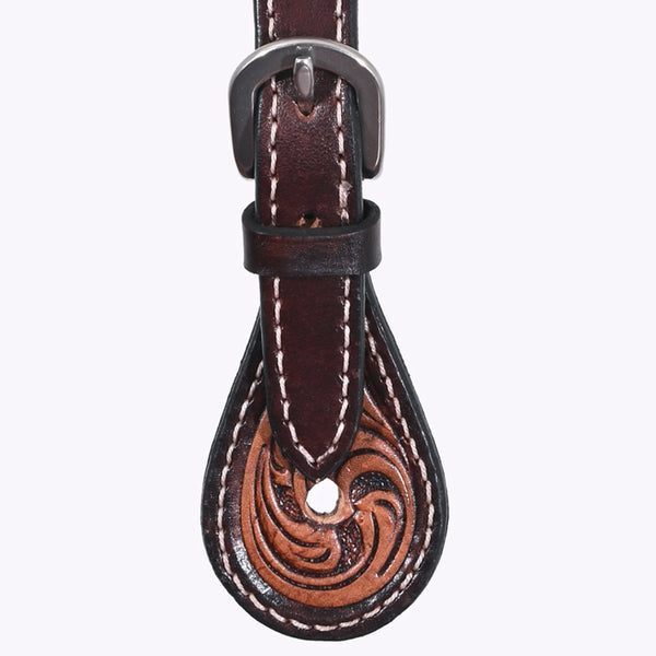 BER268-Western American Leather Spur Strap