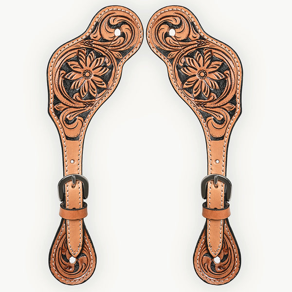 BER273-Western American Leather Spur Strap