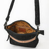 ADBG840 American Darling Western Cross body Bag - Hand Tooled Floral Carved Damascus Embossed Leather