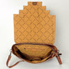 ADBG842 American Darling Western Messenger Bag - Hand Tooled Floral Leather & Hair-On Cowhide