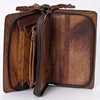 ADBG844 American Darling Hand Tooled Floral & Hand Woven Saddle Blanket Small Cross body Bag