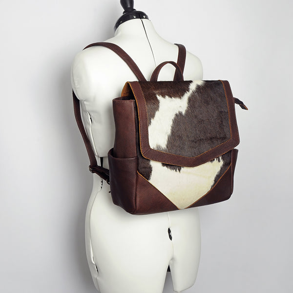 ADBG845 American Darling Handcrafted Hair-On Cowhide Western Leather Backpack
