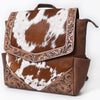 ADBG845 American Darling Handcrafted Hair-On Cowhide Western Leather Backpack