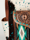 ADBG849 American Darling Handcrafted Hair-On Cowhide & Tooled Leather Western Backpack