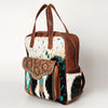 ADBG849 American Darling Handcrafted Hair-On Cowhide & Tooled Leather Western Backpack