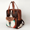 ADBG849 American Darling Handcrafted Hair-On Cowhide & Tooled Leather Western Backpack