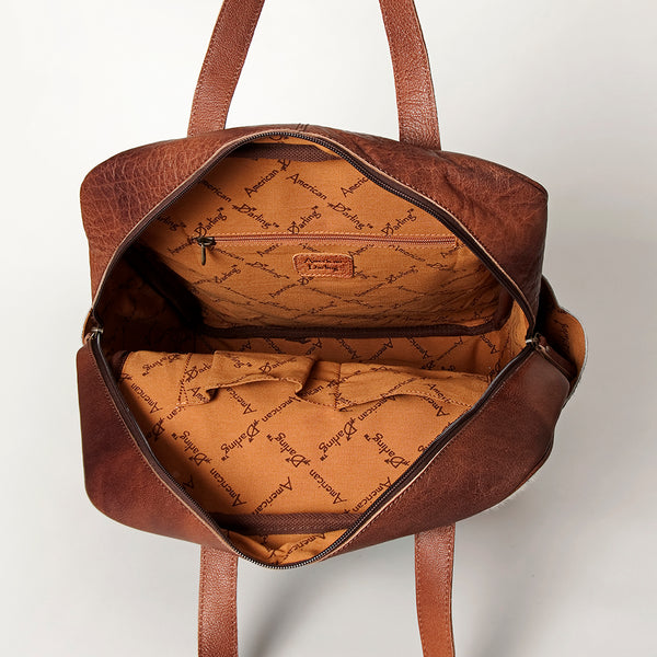 ADBG849 American Darling Handcrafted Hair-On Cowhide & Tooled Leather Western Backpack