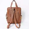 ADBG849 American Darling Handcrafted Hair-On Cowhide & Tooled Leather Western Backpack