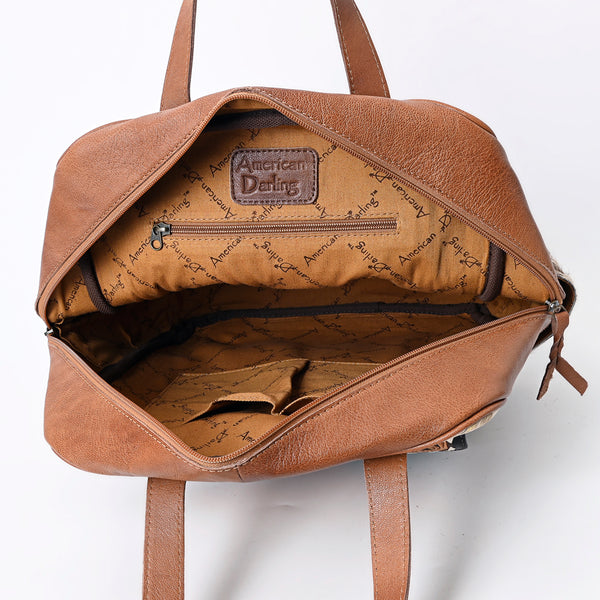 ADBG849 American Darling Handcrafted Hair-On Cowhide & Tooled Leather Western Backpack
