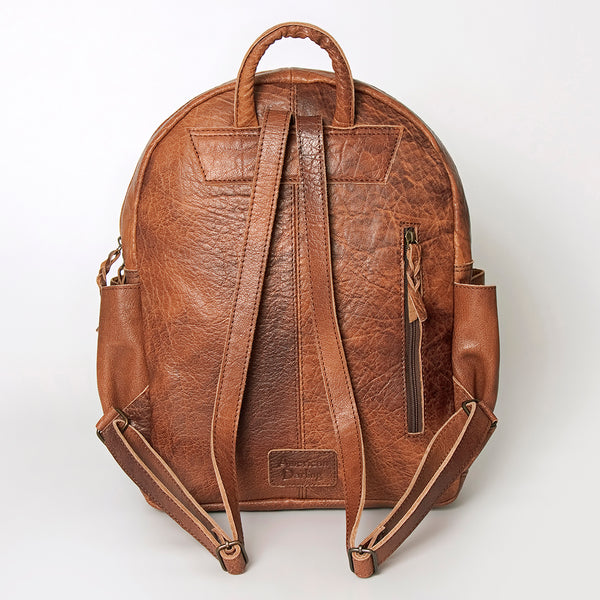 ADBG853 American Darling Hand Woven Saddle Blanket & Leather Western Backpack
