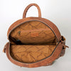 ADBG853 American Darling Hand Woven Saddle Blanket & Leather Western Backpack