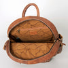 ADBG853 American Darling Hand Woven Saddle Blanket & Leather Western Backpack