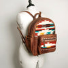 ADBG853 American Darling Hand Woven Saddle Blanket & Leather Western Backpack