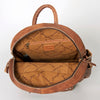 ADBG853 American Darling Hand Woven Saddle Blanket & Leather Western Backpack