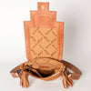 ADBG856 American Darling Hand Tooled Floral & Cowhide Messenger Bag with Saddle Blanket