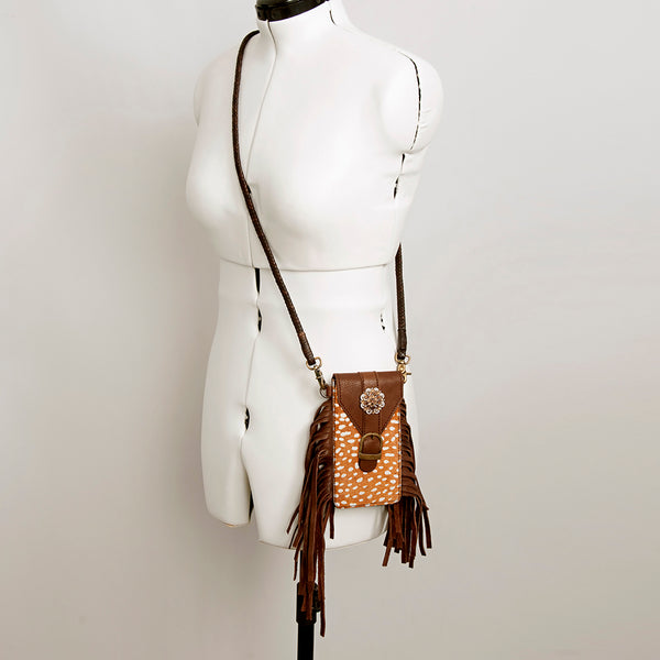 ADBGA243 American Darling Hair-On Cowhide Cell Phone Holder Genuine Leather